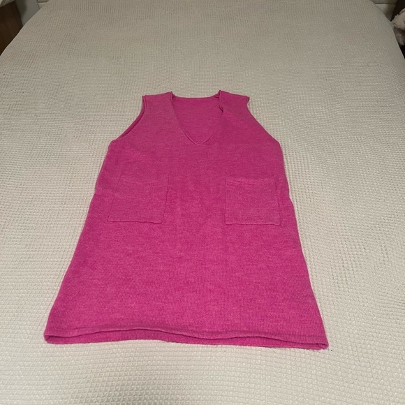Elegant Pink Sleeveless Dress Small - Picture 5 of 7